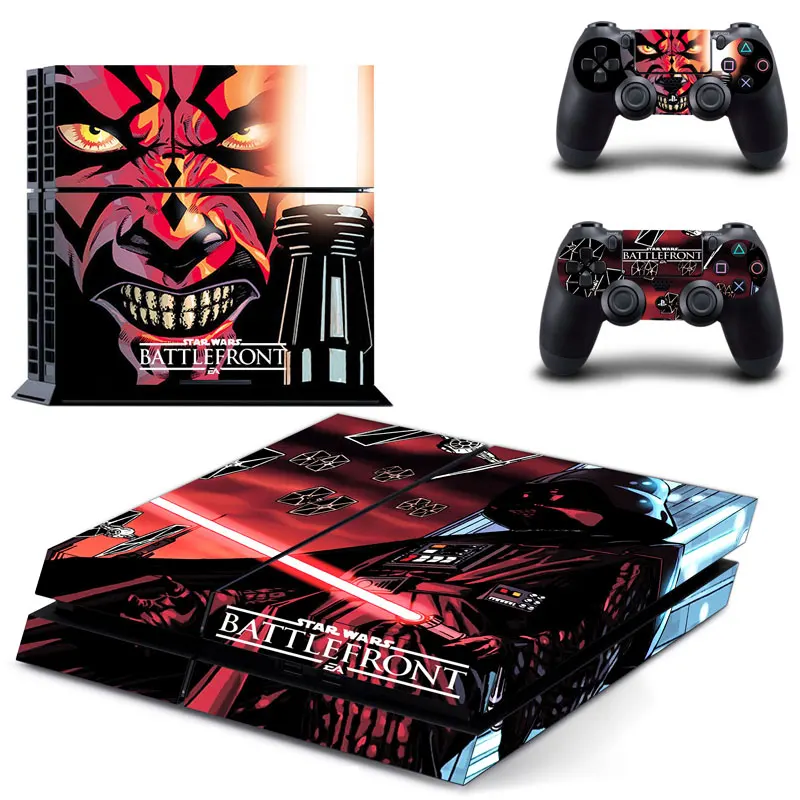 Star Wars виниловые наклейки на кожу Крышка для sony PS4 Игровые приставки 4 консоли и 2 контроллера», «The Force Awakens» Стикеры - Цвет: GYTM0082