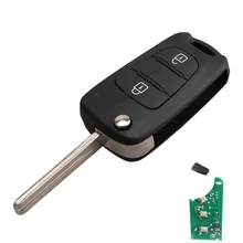 3 Buttons Flip Folding Remote Key Fit For KIA Sportage 433mhz+ID46 CHIP TOY40 Blade Replacement Refit Key Fob