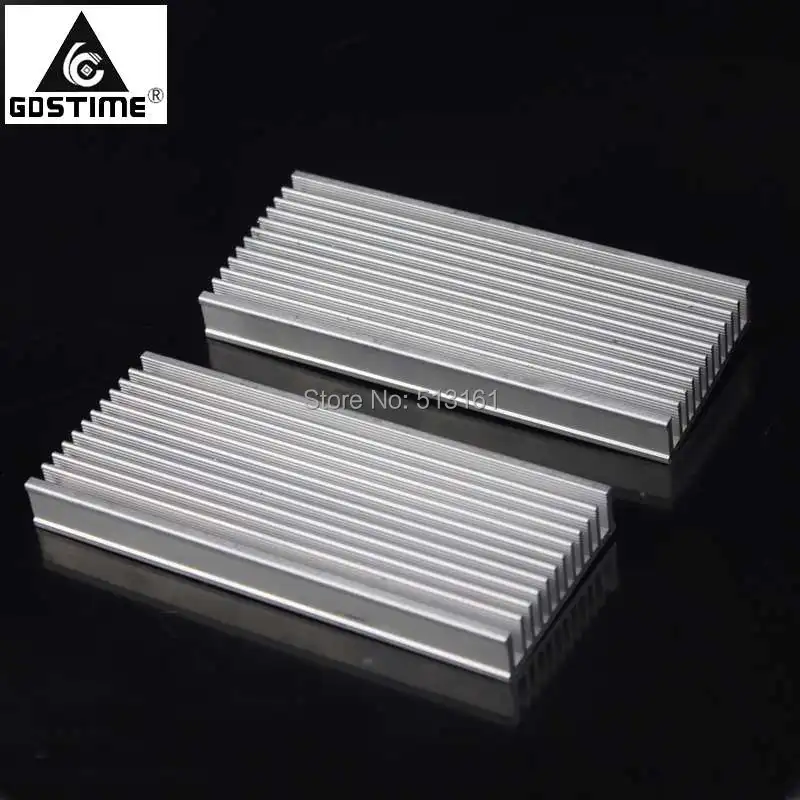 2 шт./лот Gdstime 120x50x12 мм алюминиевый радиатор для охлаждения|heat sink radiator|aluminum heatsinkheat |