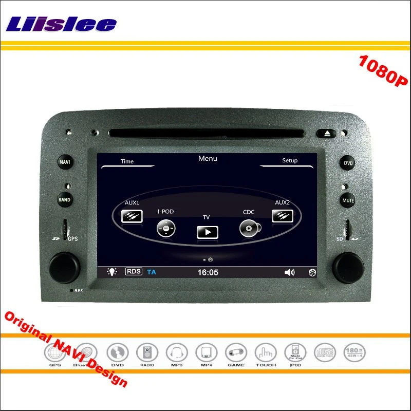 Excellent Liislee For Alfa Romeo 147 / GT 2005 Car Stereo Radio CD DVD Player GPS Navigation 1080P HD Screen System Original NAVI Design 1