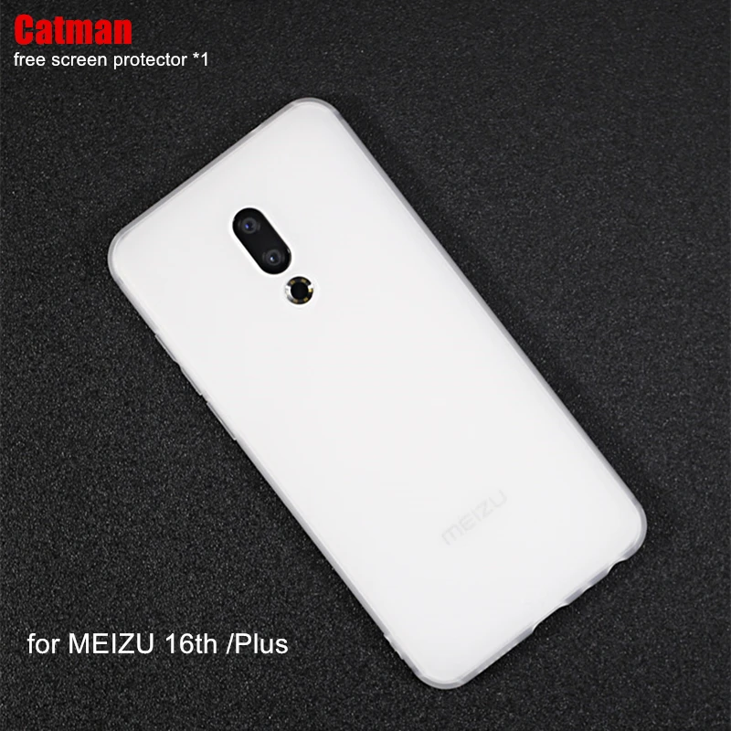 

Meizu 16 plus case all-round soft matte TPU back cover cases super comfortable phone shell for meizu 16x 16th funda