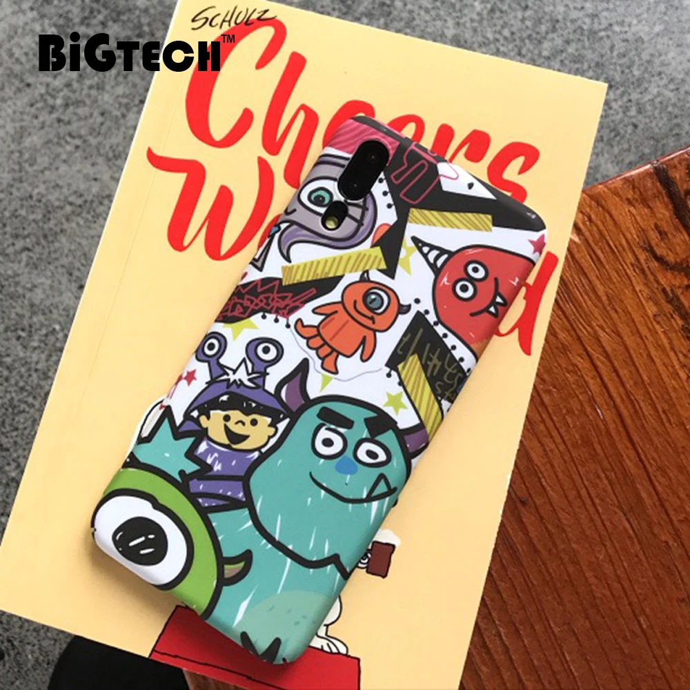 

BiGTECH Phone Protective Case For iPhone 6s 7 8 Plus Case Hard PC Cartoon Painting Shell for iPhone XR X Xs Max Cover for i8 i7