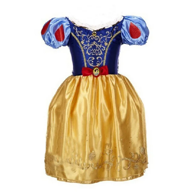 Baby Girls Princess Dress For Girls Kids Cinderella Snow White Cosplay Party Dress Halloween Costume Brand kids Dress 2-7Y - Цвет: 01