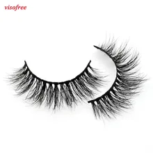 Visofree ресницы 3D норки ресницы толстый норки Накладные ресницы Hand Made Полный Газа Ресницы Cilios драматического ресницы 102