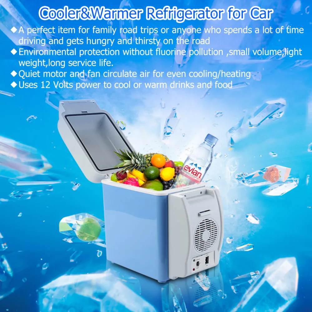 imágenes para Excelvan BT17 7.5L Portátil 12 V Auto Del Coche Mini Nevera Refrigerador De Viaje de Calidad ABS de Múltiples Funciones del Hogar Refrigerador Congelador más caliente imágenes para Excelvan BT17 7.5L Portátil 12 V Auto Del Coche Mini Nevera Refrigerador De Viaje de Calidad ABS de Múltiples Funciones del Hogar Refrigerador Congelador más caliente
