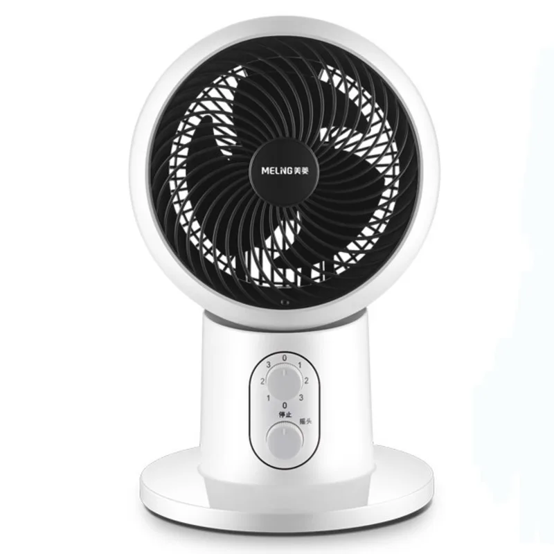 

Electric Fan Atmosphere Loop Fan Household Fans Benchtop Mute Fan Convection Turbine Fan Shake Small Desk Fan