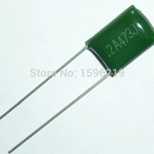 10 шт. лавсановой пленки конденсатор с алюминиевой крышкой, 100V 2A473J 0,047 мкФ 47nF 2A473 5% полиэстеровый пленочный конденсатор