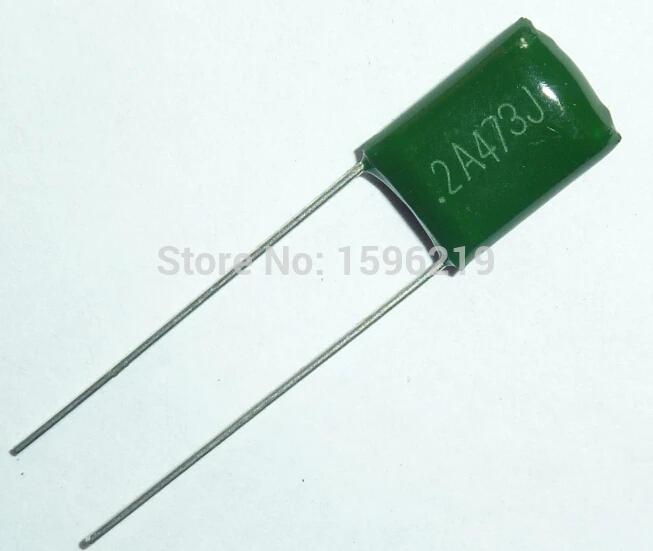 10pcs Mylar Film Capacitor 100V 2A473J 0.047uF 47nF 2A473 5% Polyester ...