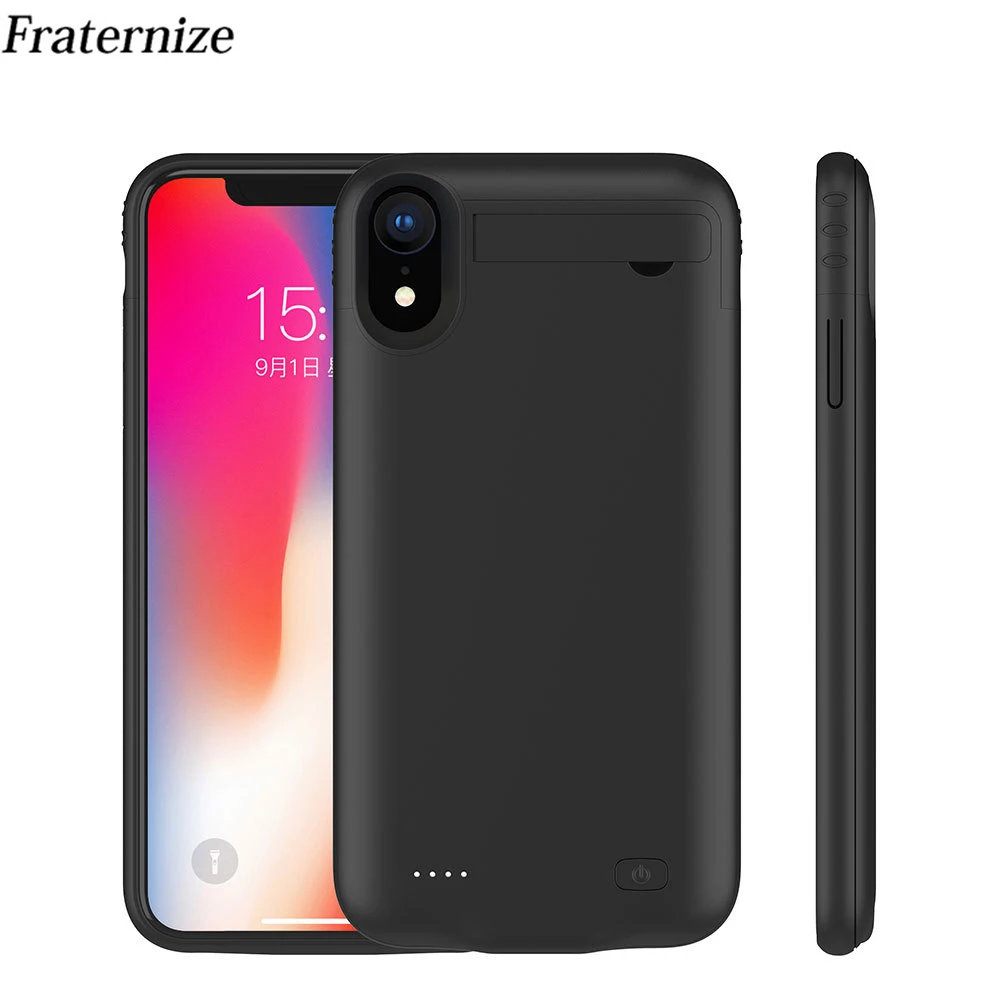 Ударопрочный Тонкий чехол для батареи iPhone XS Max внешний аккумулятор зарядное