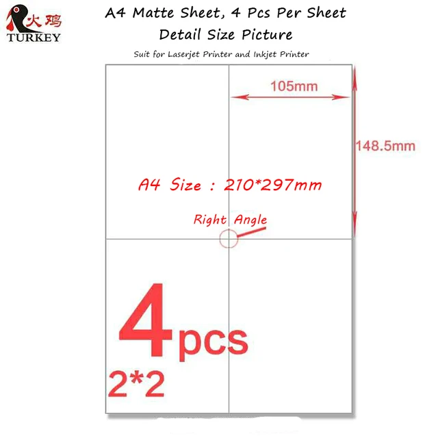 200 Pcs 105mm 148 5mm Address Label Stickers 50 Sheets A4 Gl 04 In 200 Pcs 105mm 148 5mm Address Label Stickers 50 Sheets A4 Gl