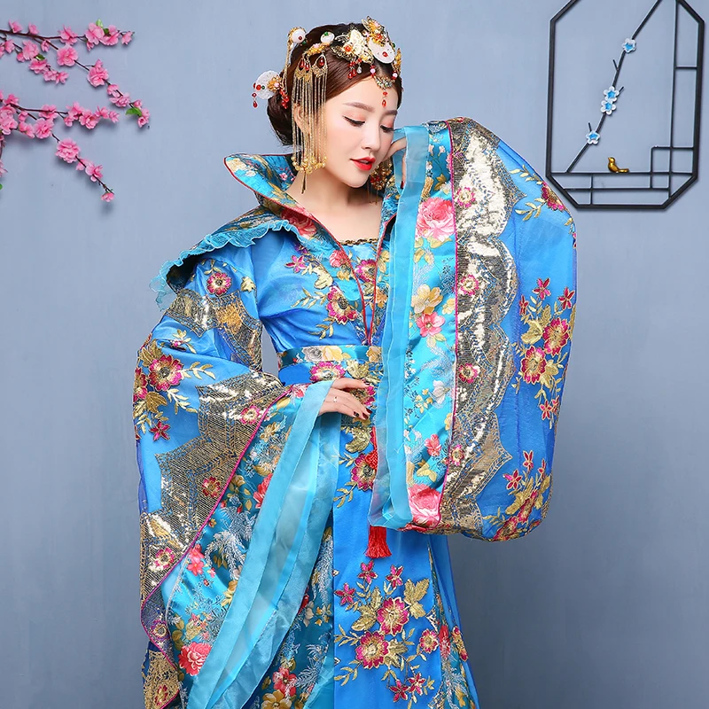 Восточная Hanfu национальная Древняя китайская королева косплей костюм принцессы одежда леди сценическое платье belle великолепное традиционное Hanfu