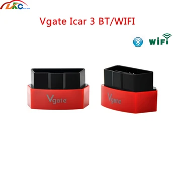 

50pcs/lot DHL free shipping Vgate iCar 3 OBD2 Elm327 iCar3 Blurtooth Wifi for iOS/Android/PC Support OBDII Protocol Scannner