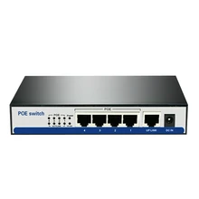 10/100 Мбит/с rj45 коммутатор питания через ethernet 802.3af 4 порт Блок питания 15,5 Вт для камеры ip NVR ip телефон Wi-Fi точка доступа 4-портовый коммутатор питания через Ethernet