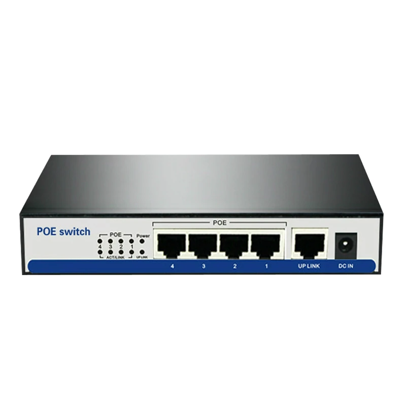 10/100 Мбит/с rj45 poe коммутатор 802.3af 4 порта источник питания 15 5 Вт для ip-камер nvr ip