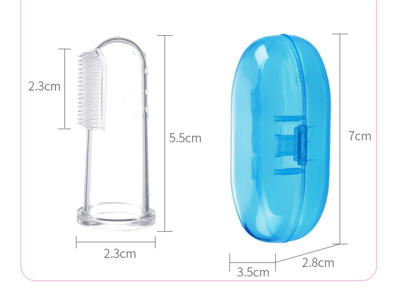 Детская зубная щетка палец Силиконовая зубная щетка для младенцев зубная щетка для чистки зубов Язык Мягкая зубная щетка для чистки Детская щетка с коробкой для хранения