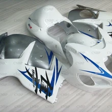 GSXR 1300 1997-2007 Пластиковые обтекатели GSXR 1300 01 02 наборы обтекателей HAYABUSA 2004 серебристый белый синий набор для всего тела