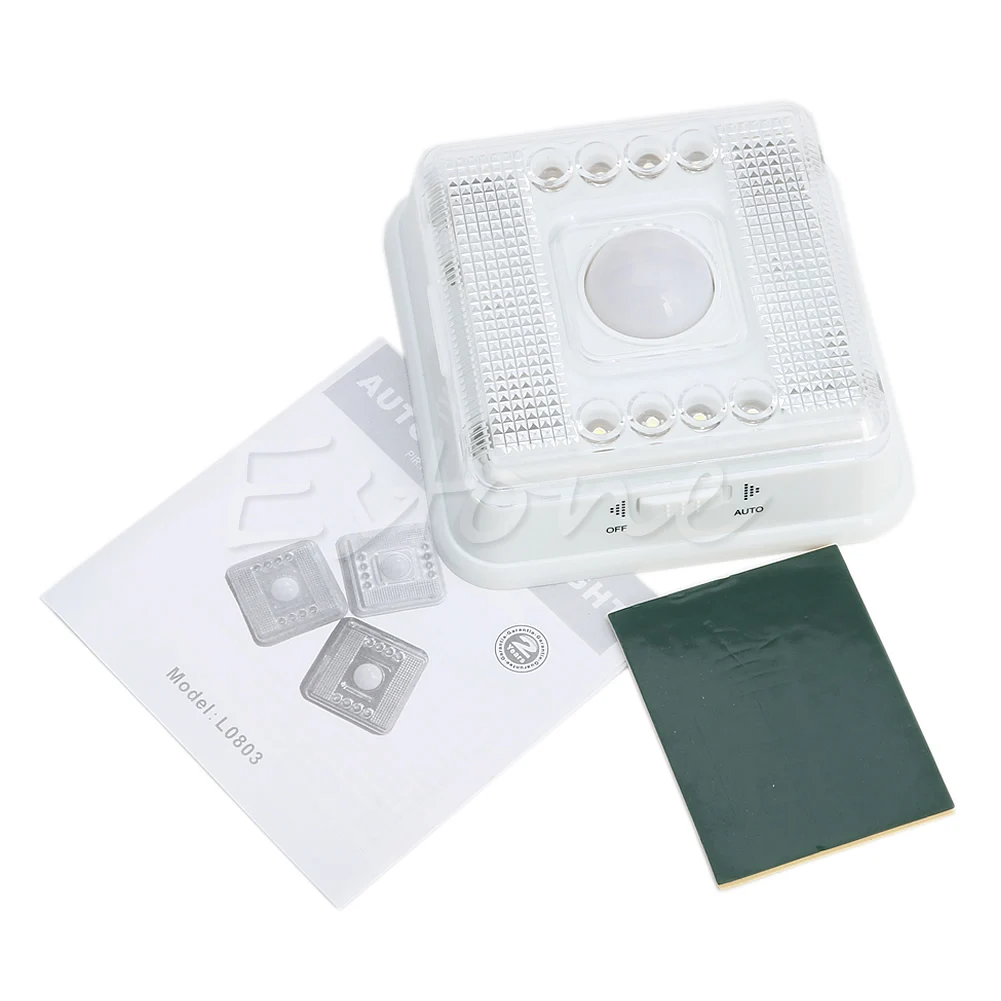 

8 LED Wireless Infrared Light Lamp PIR Auto Sensor Motion Detector Home Outdoor