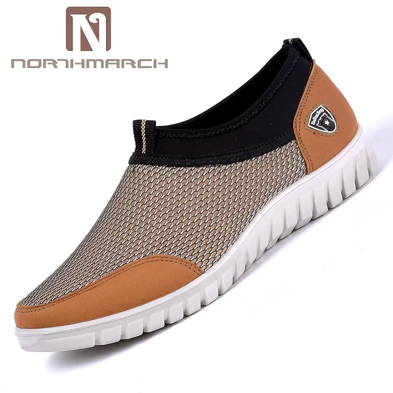 NORTHMARCH حذاء رجالي كاجوال أحذية رياضية الرجال الصيف الانزلاق على شبكة تنفس أحذية لينة يصعب ارتداء المشي حذاء رجالي Zapatillas NORTHMARCH حذاء رجالي كاجوال أحذية رياضية الرجال الصيف الانزلاق على شبكة تنفس أحذية لينة يصعب ارتداء المشي حذاء رجالي Zapatillas