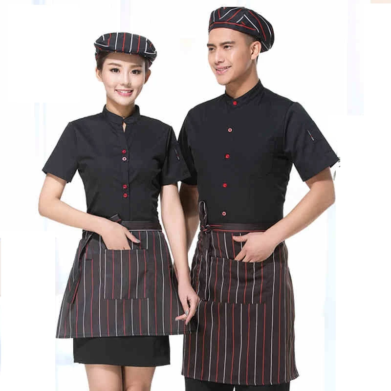 Buy Hotel Waiter Uniform Summer Waitress Overalls