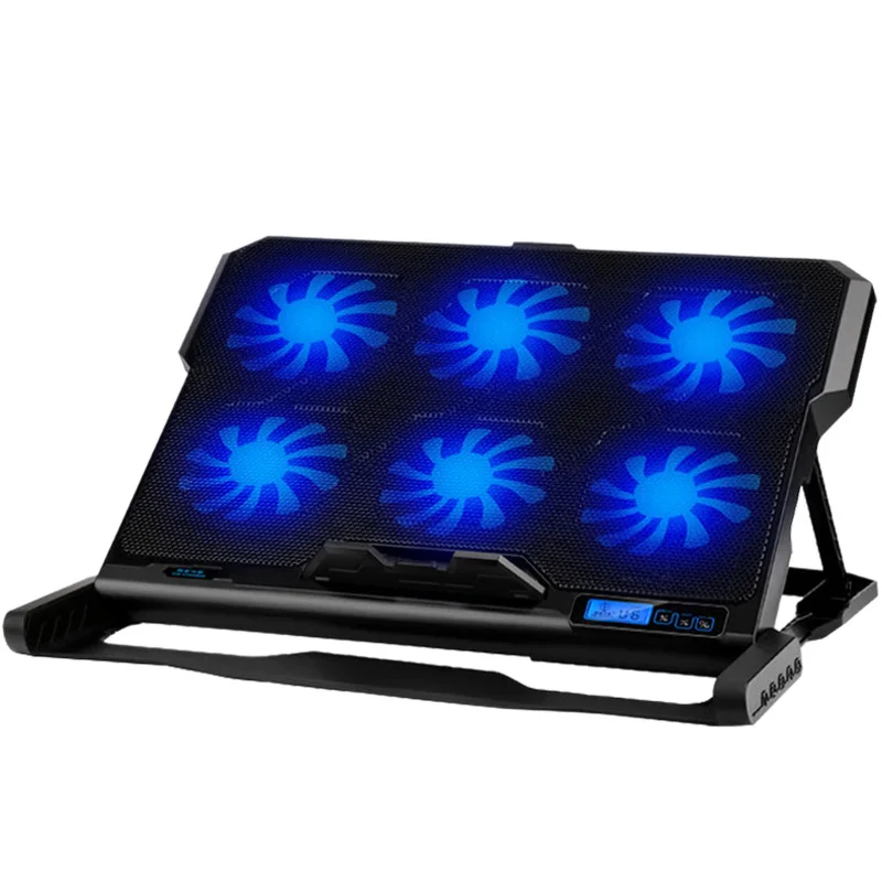 

Laptop Cooling Pad Laptop Cooler Six Cooling Fan And 2 Usb Ports Laptop Cooling Pad Notebook Stand For 13-16 Inch For Laptop