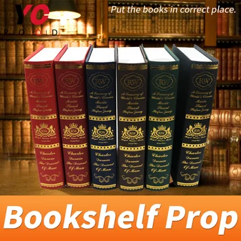 Estantería para sala de escape, accesorio de vida real para poner todos los libros en corrts, desbloquear el taquismo, proveedor de juegos YOPOOD