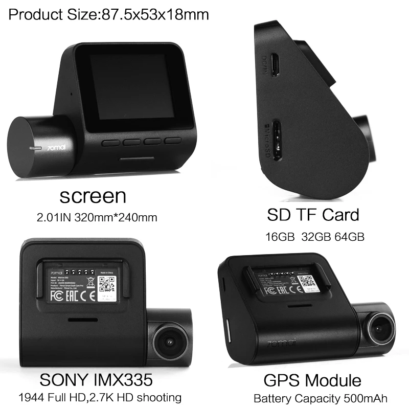  Xiaomi 70mai Pro Dash Cam 1944P GPS ADAS Car Camera Dvr 70 mai Pro Dashcam Voice Control 24H Parkin