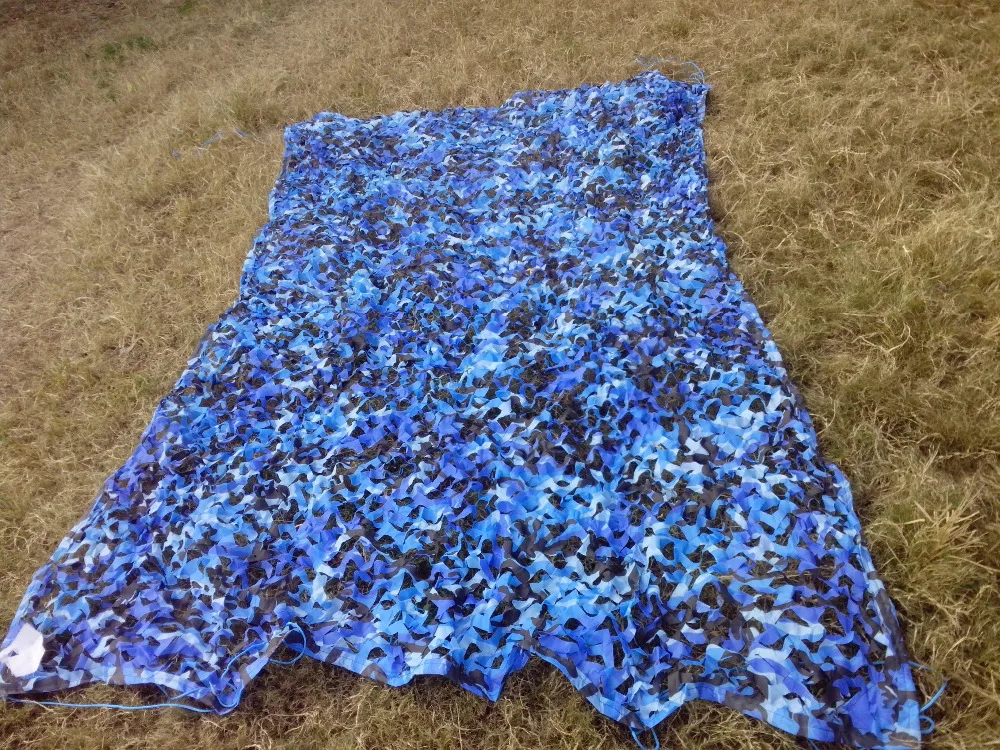 

3x5m Military Camouflage Net Ocean Blue Camo Netting Car SunShade Camo Net Hunting Camping Camo Net