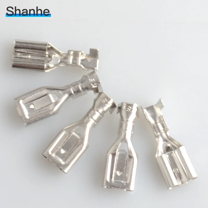 Обжимные клеммы 6 3 мм дюйма 50 шт.|connectors crimp terminals|crimp terminalconnector |