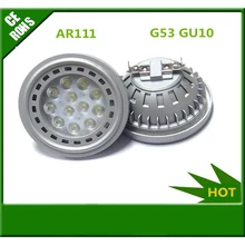 48 шт./лот 12 Вт G53 GU10 SMD AR111 лампа высокого качества AR111 Точечный светильник AC85-265V световой SMD AR111 светильник DHL