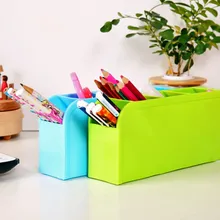 1PC Multi-function Plastic Desktop Storage Box Case 4 Grid Sub-grid Desk Pen Holder Pencil Organizer