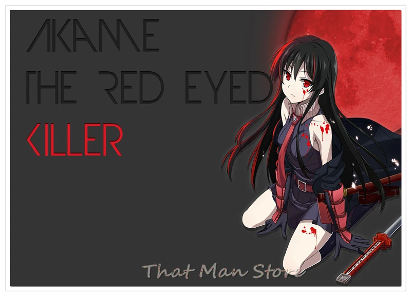Akame ga KILL! Плакат с прозрачным изображением настенные наклейки украшение для дома