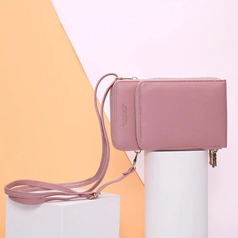 Новая женская сумка Корейская версия большой емкости сумка на плечо модная многофункциональная сумка для мобильного телефона сумка-мессенджер сумка сума жен