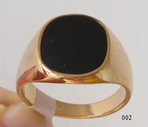 Free Shipping Generous Black Onyx 18kgp Yellow Gold Ring Can Mix And Match Easy Buy Gold Ring Jewelry Ring Doublegold Chain Dog Collars Aliexpress