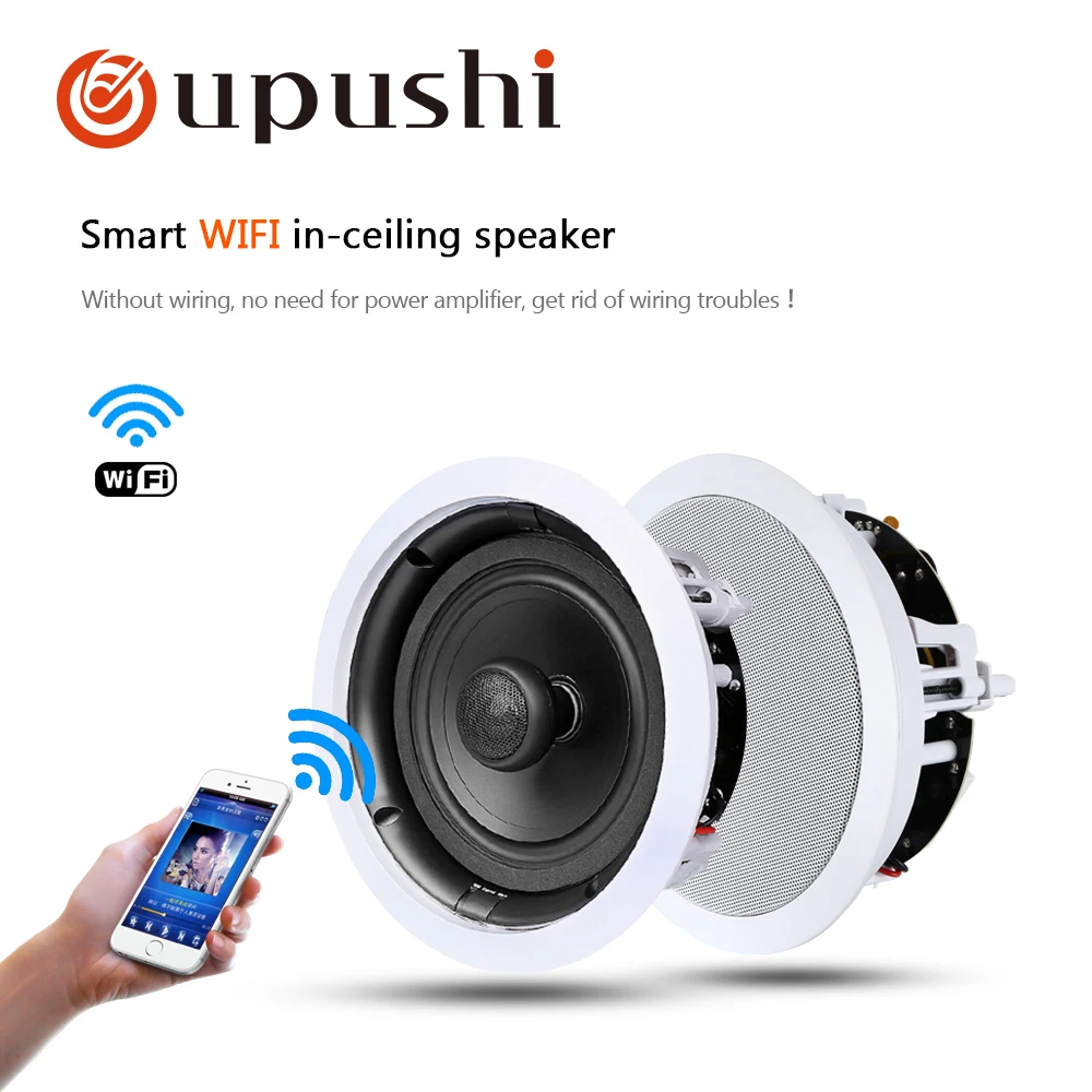 Oupushi vx6 wifi потолочный динамик в стене для использования системы pa семейная