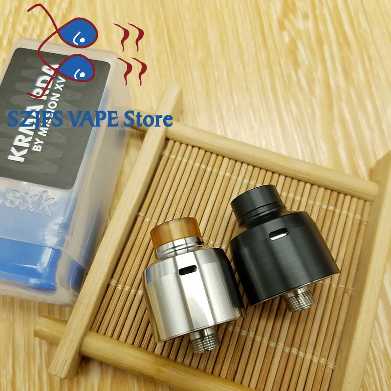 electronic cigarettes  Adjustable 22mm RDA With Resin Driptip Single/Dual Coil Builds for Aegis mod VS dead rabbit WASP NANO rda