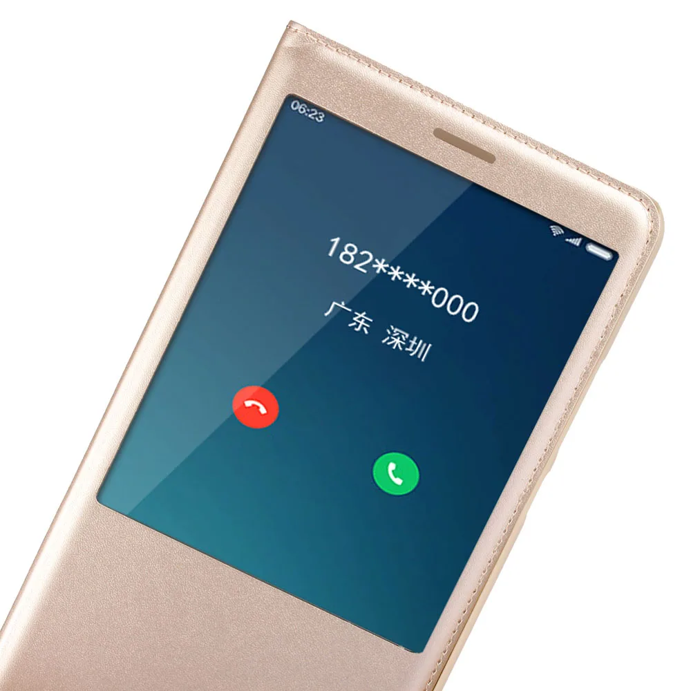Uftemr чехол для телефона Xiaomi mi MAX 2 с окошком просмотра ответа на звонки кожаный