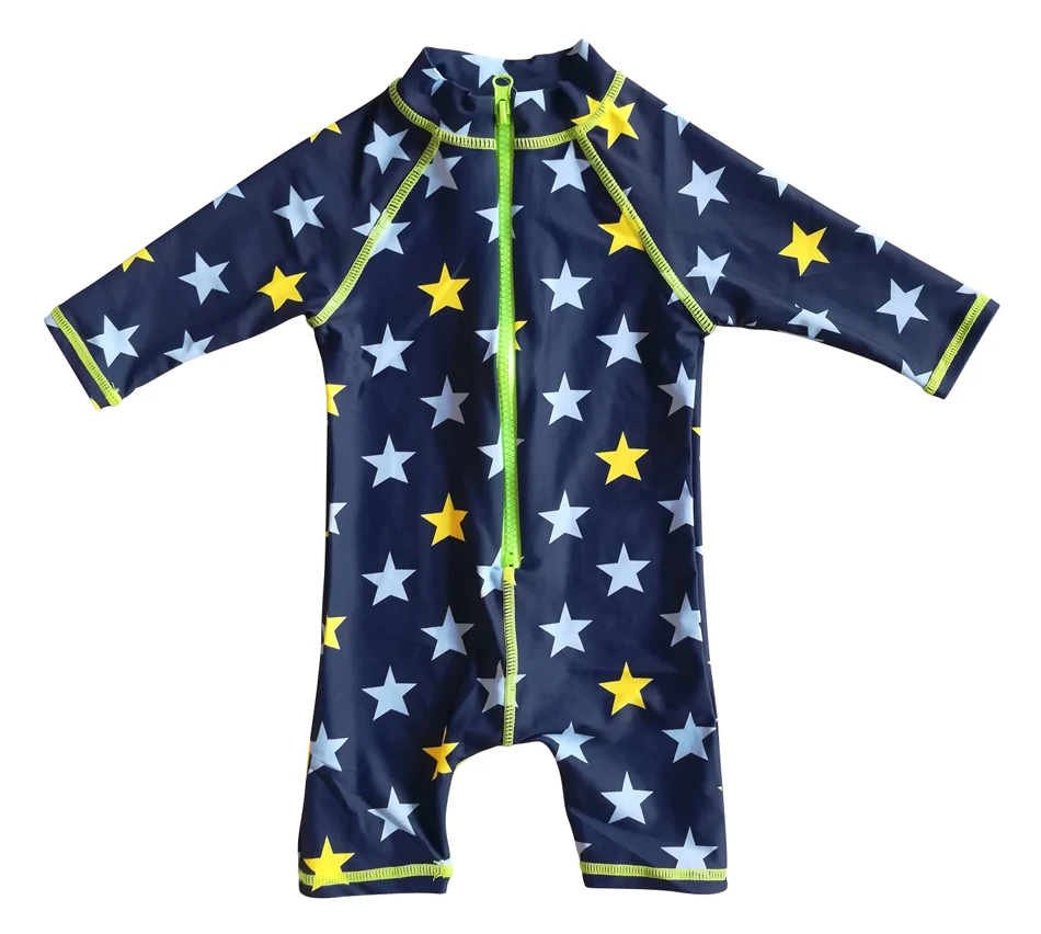 Bonverano(TM) Infant Sunsuit UPF 50+ UV Protection S/S Zipper One Piece