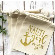 На заказ Давайте получить корабль СВАДЕБНЫЙ девичник похмелья восстановление выживания набор пользу муслиновые мешки прием гостей в доме невесты goodie мешки