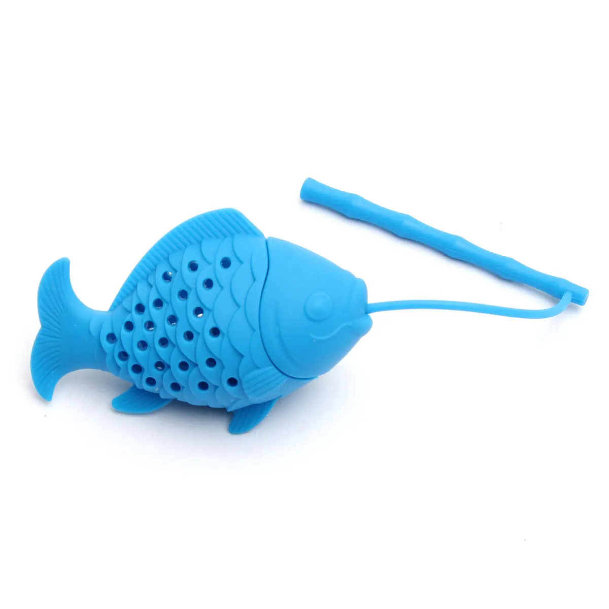 

New Kawaii Fish Design Food Grade Silicone Tea Leaf Strainer Diffusion Herbal Spice Infuser Filter Color Random