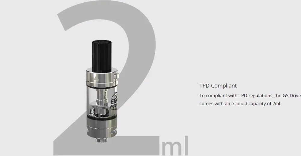 Original Eleaf GS Drive Atomizer 2ml with GS Air M 0.35ohm Head fit Amnis kit for Electronic cigarette 01 (6)