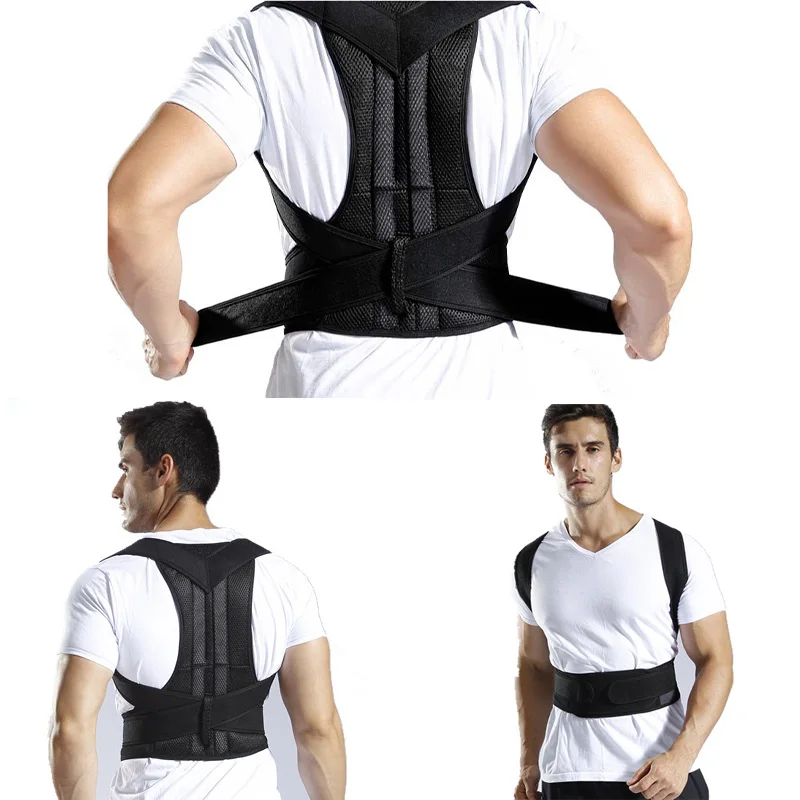 Back Posture Corrector Lumbar Brace Shoulder Spine Support Belt Adjustable Adult Corset Posture Correction Belt Body Health Care (4)