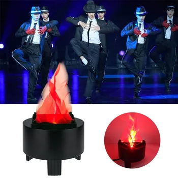 

Novelty Virtual Fake Fire Flame Stage Effect Light Led Cloth Silk Flame Torch Light For Party KTV Bar Entertainment Stage Lamp