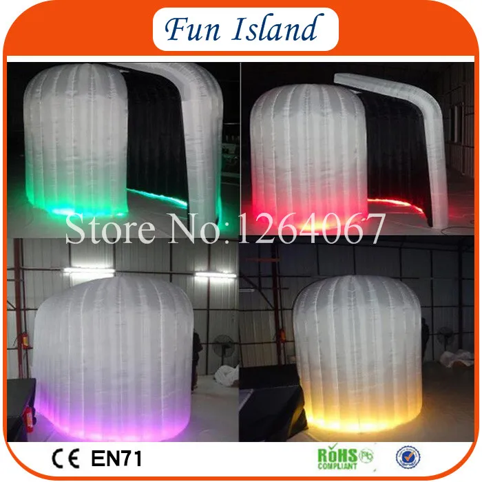 

Free Shipping 4x3m Photo Booth Enclosure LED Wedding Inflatable Photobooth Enclosure
