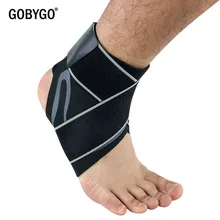GOBYGO 1 шт. герметичная повязка на лодыжку Поддержка защиты ног Баскетбол Футбол бадминтон от растяжений защита лодыжки теплый бандаж