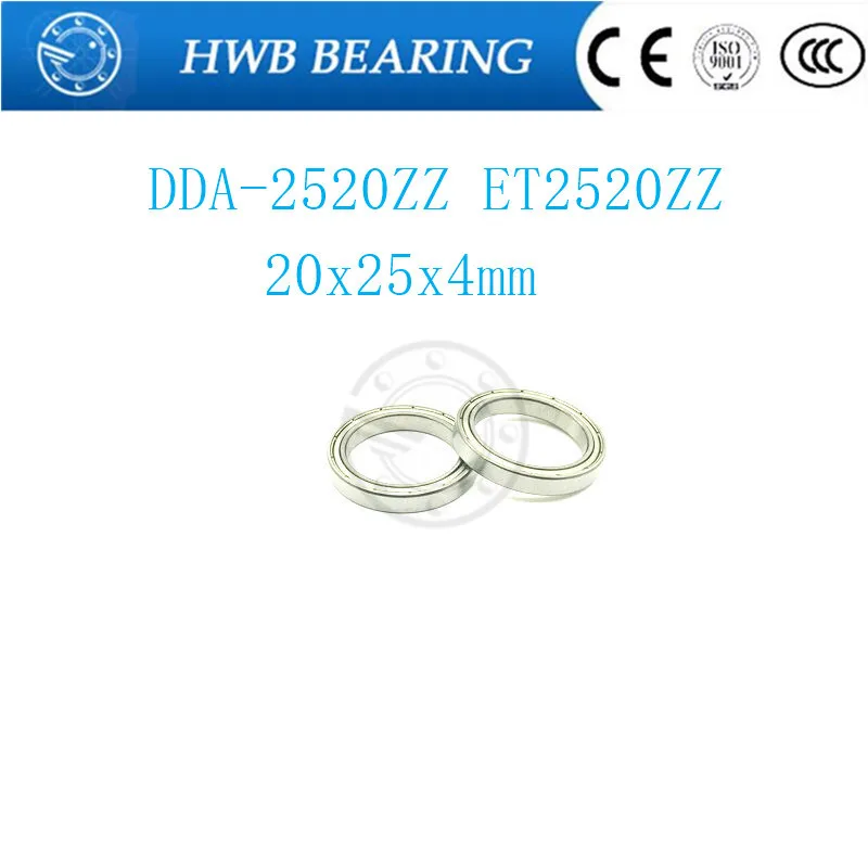 

Free shipping Boutique ball bearing DDA-2520ZZ ET2520ZZ A2520ZZ 20254 20*25*4mm deep groove ball bearings 20x25x4mm A2520 ZZ