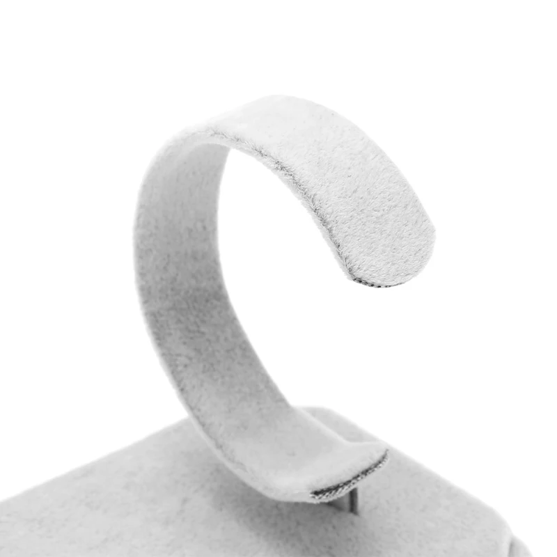1 PC Velvet C Type Design Jewelry Bracelet Bangle Watch Display Rack Stand Holder Black/White