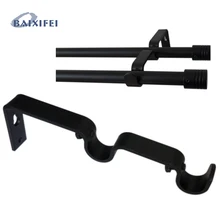 2 шт. D16mm карниз декоративный двойной растяжимый кронштейн 7/14 см, Аксессуары для штор кронштейн для украшения окон