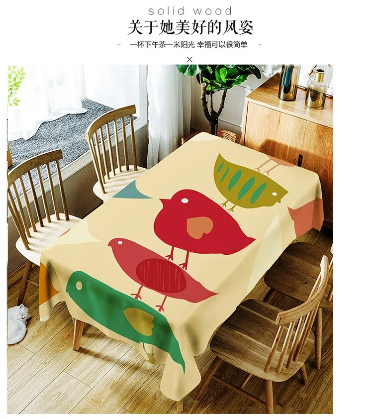 Круглый/прямоугольная скатерть многоцветная скатерть листьев Форма скатерть для обеденного стола искусственное полотно из полиэстера