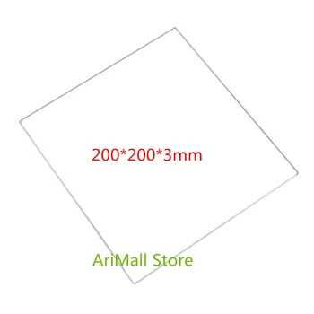 

1pcs 200*200*3mm Borosilicate Glass Plate size Glass plate for 3D Printer Heated Bed