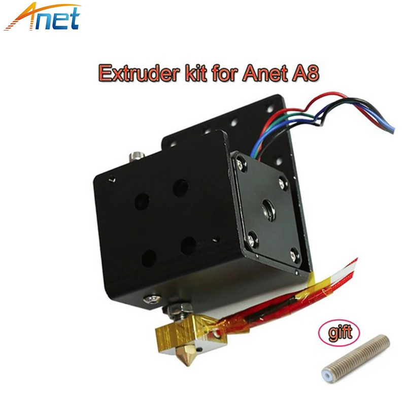 Anet A6 A8 Экструдер 3d печатающая головка MK8 Одиночная j-головка Hotend сопло Extrusor 1,75/3 мм ABS PLA дополнительное сопло 42 шаговый двигатель